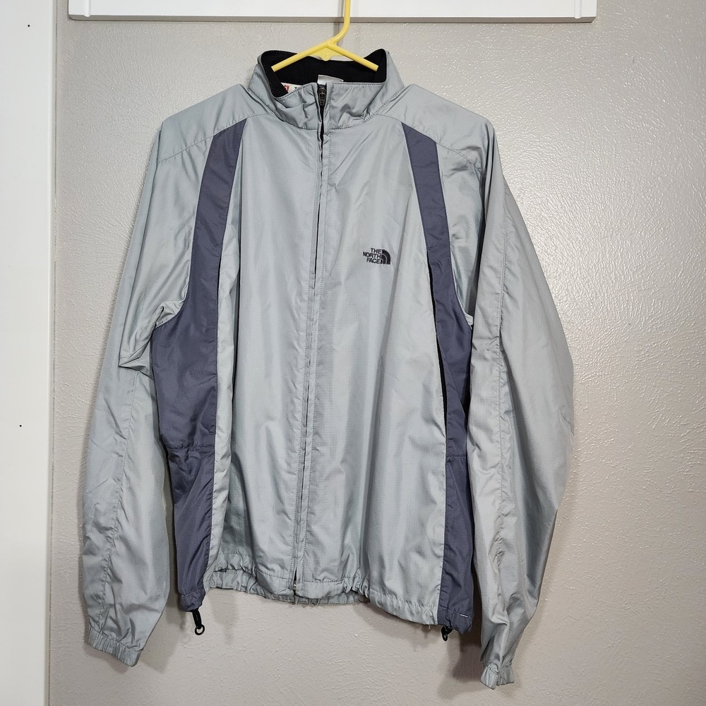 The‎ North Face Men's Tekware Windbreaker Jacket Gray Black Zip-Up Size S
